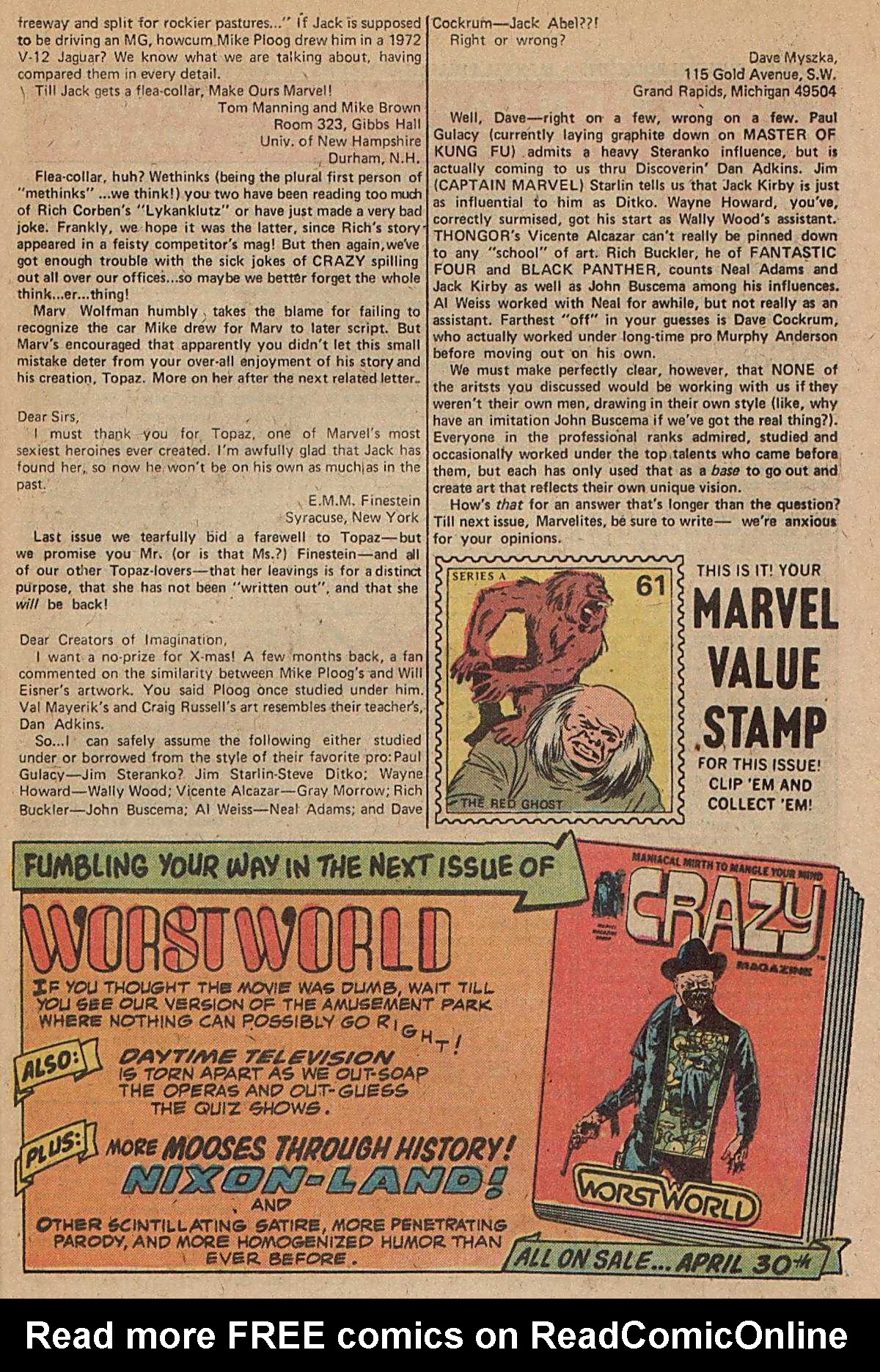 Read online Werewolf by Night (1972) comic -  Issue #19 - 13