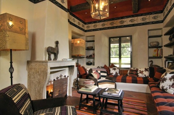 Living room rustic design