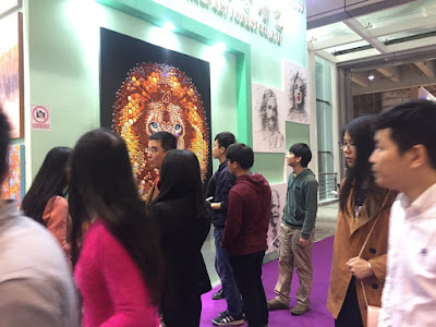 Digital Circlism - Ben Heine at China International Furniture Fair in Guangzhou China 2016 via ART FOREST