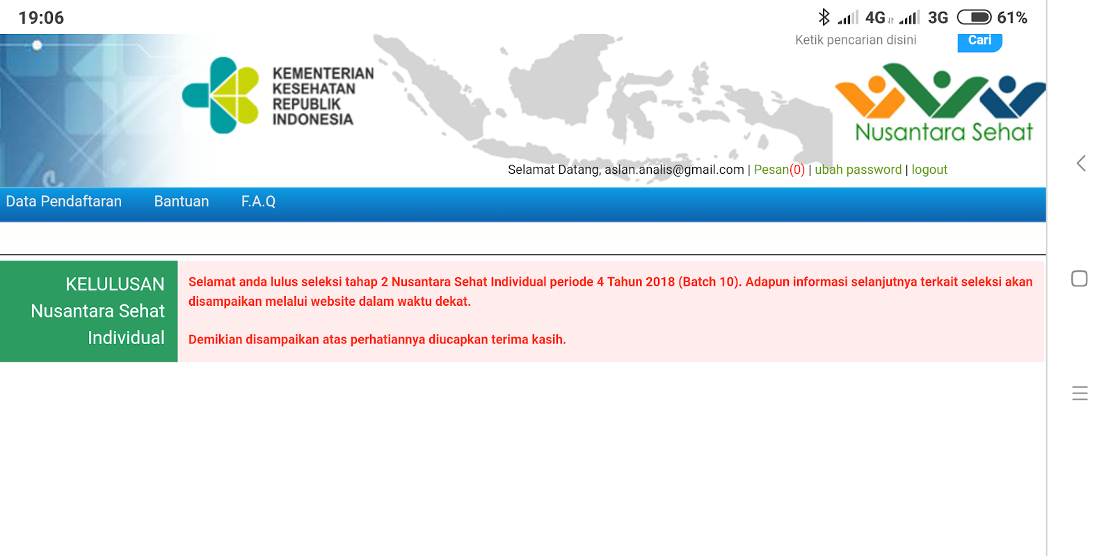 Muhammad Aslan Seleksi Nusantara Sehat