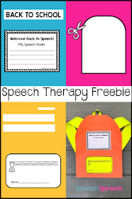 A fun and engaging FREE back to school backpack craft for speech therapy #speechtherapy #backtoschoolcraft