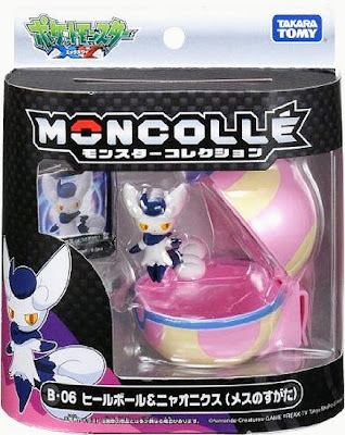 Female Meowstic figure Takara Tomy Monster Collection MONCOLLE Ball set series
