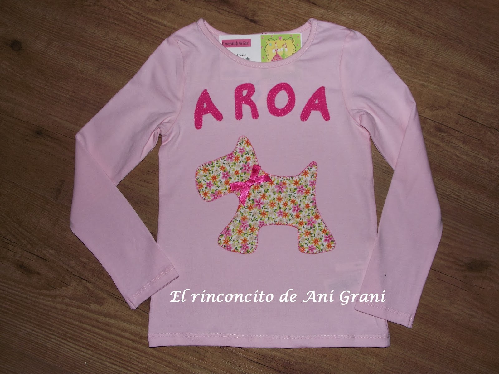 Camiseta personalizada con tela.