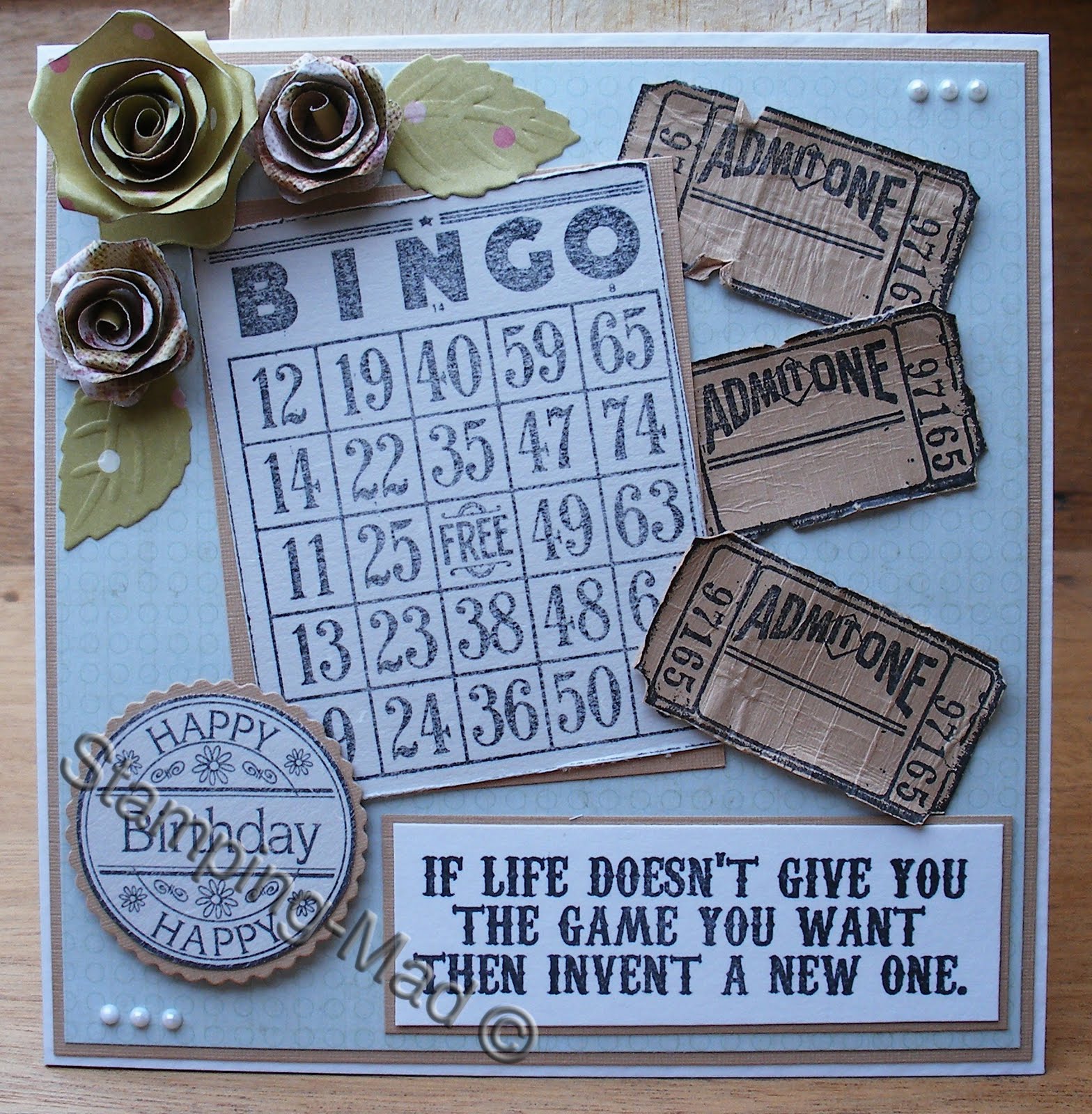 StampingMad Blogspot Vintage Bingo