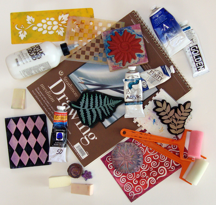 Beadlust I'm Back to Painting! Decorative Painted Papers for