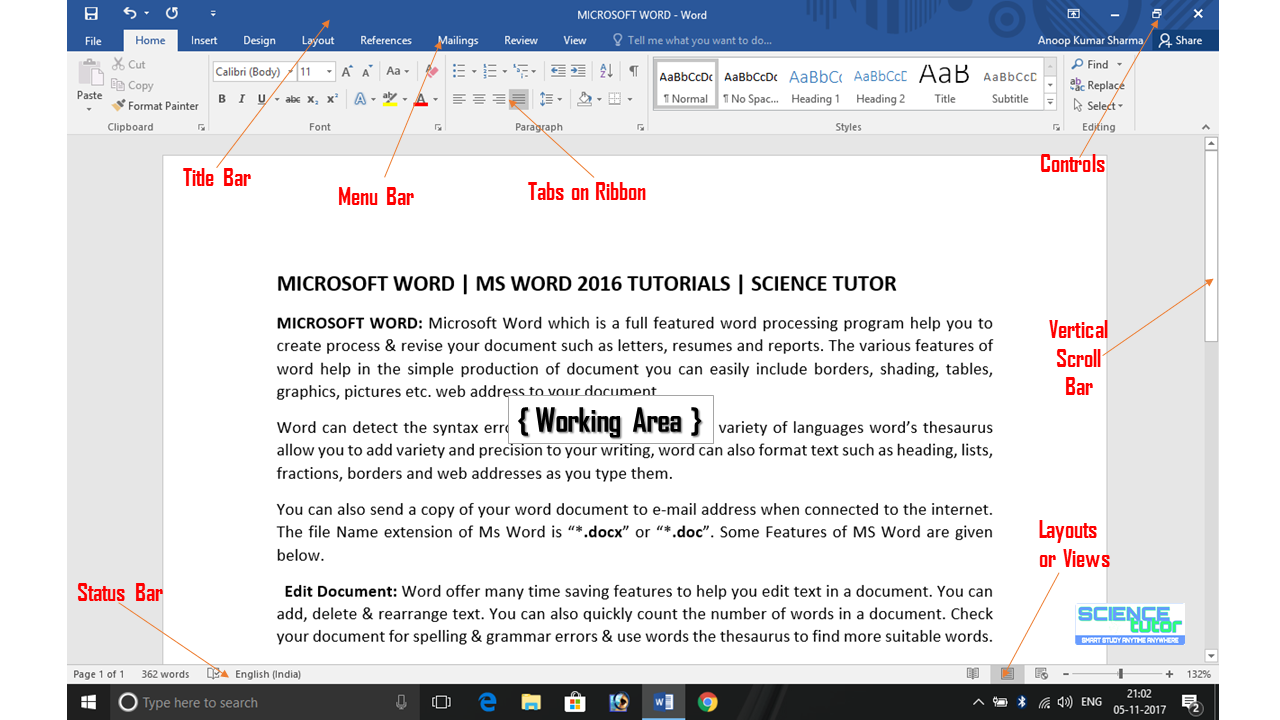 extension of ms word