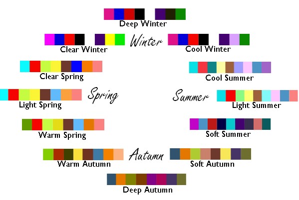 expressing your truth blog: 12 Seasonal Palette Flow chart