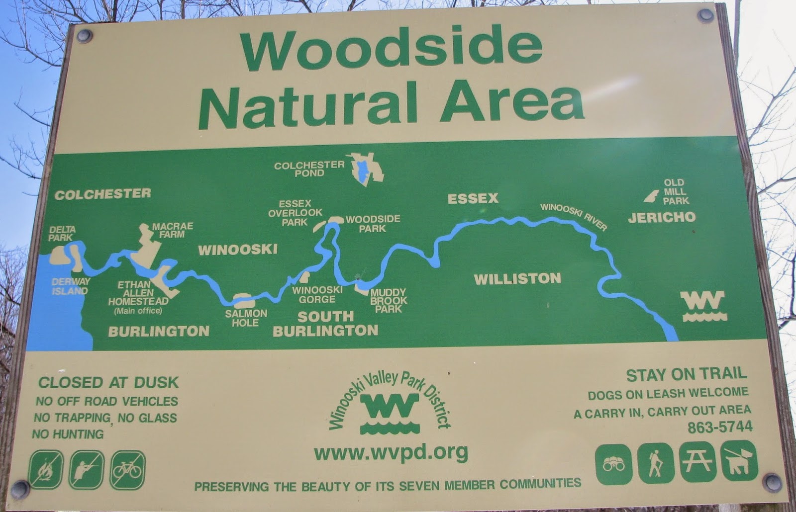 Woodside Natural Area, nature trailsWVPD. (Photos). In search of the