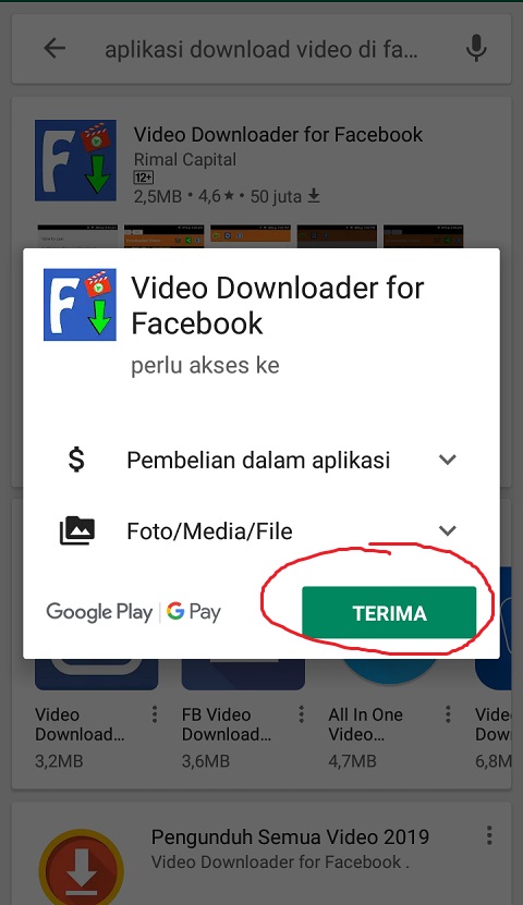 Terima Video Downloader for Facebook