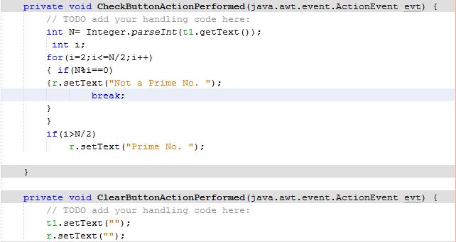 To Check a Number Whether is it Prime or Not.