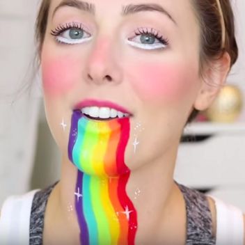 Diy Rainbow Snapchat Filter Irl For Halloween