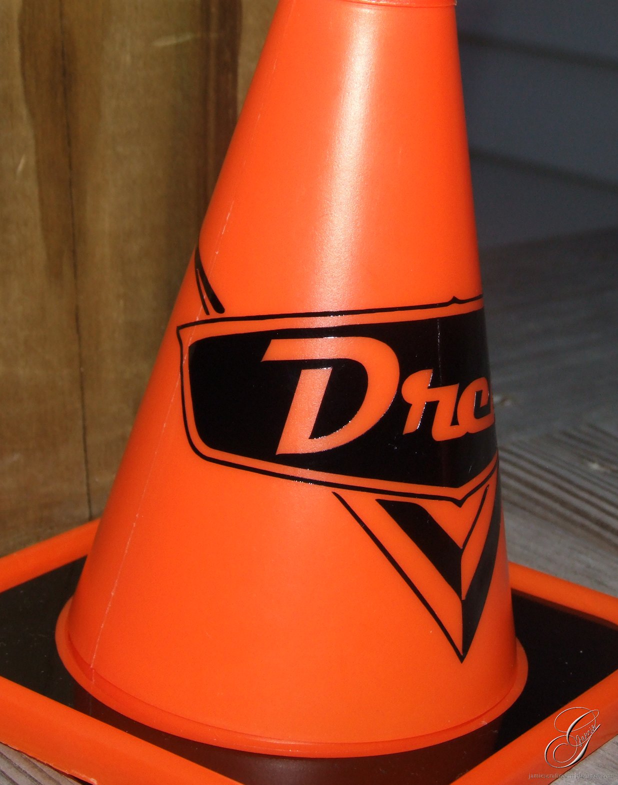 Jamie's Craft Room Construction Cone Personalized Cups