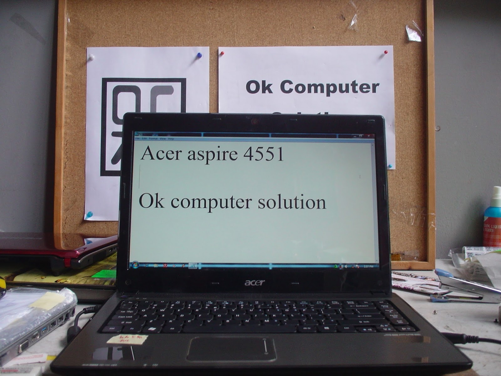 OK COMPUTER SOLUTION: REPAIR MOTHERBOARD LAPTOP ACER ASPIRE E 15 MODEL