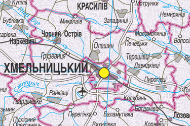 Карта хмельницкой области подробная с городами