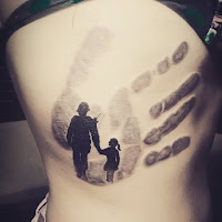 tatuaje recordatorio del padre soldado