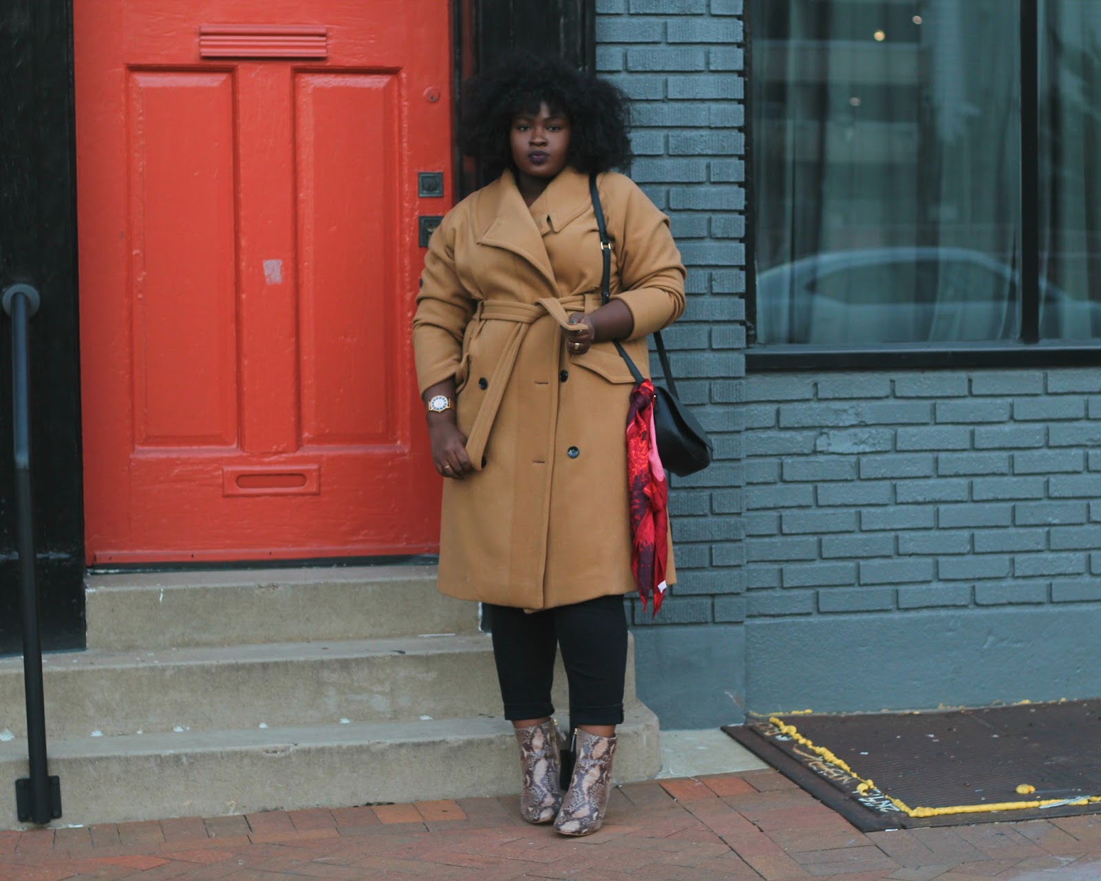 How To Find The right Coat : HM Camel Coat and Snakeskin Midi Boots ...