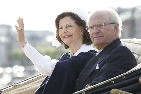 King Carl Gustaf and Queen Silvia, Crown Princess Victoria, Prince Daniel and Princess Estelle, Princess Madeleine, Prince Carl Philip and Princess Sofia Hellqvist   attends the Swedish National Day Celebrations 2016