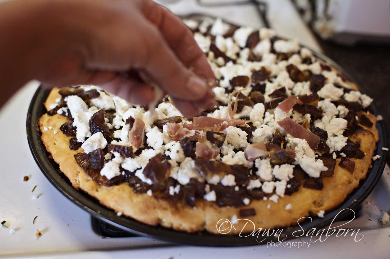 The Sanborn Sanctuary Farm GOAT CHEESE, DATES, CARAMELIZED ONION AND