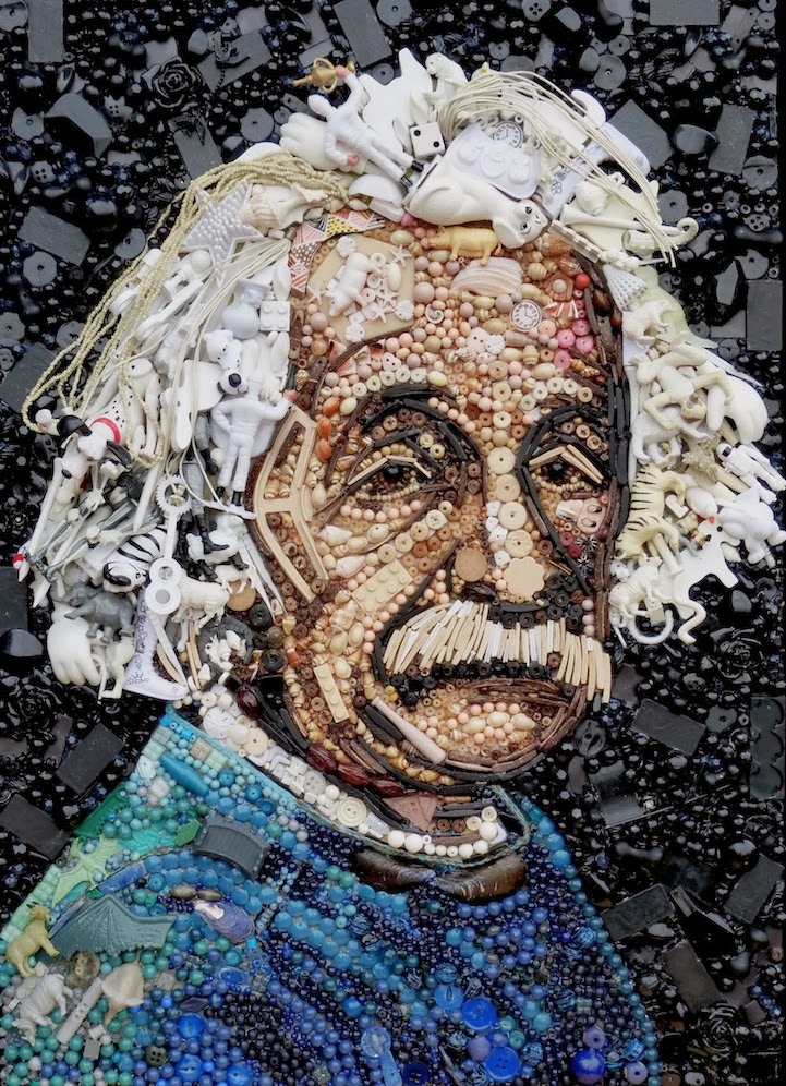 Reimagines Famous Portraits With Found Items