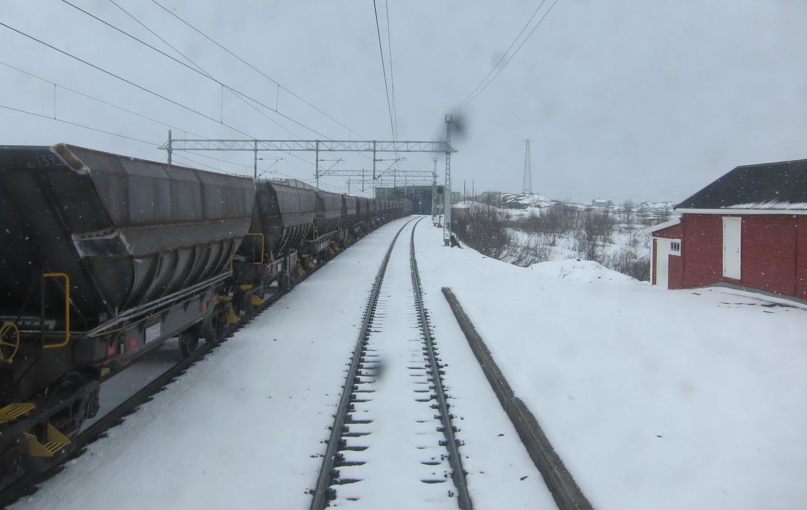 transpress nz cab ride on the Malmbanan from Kiruna, Sweden to Narvik