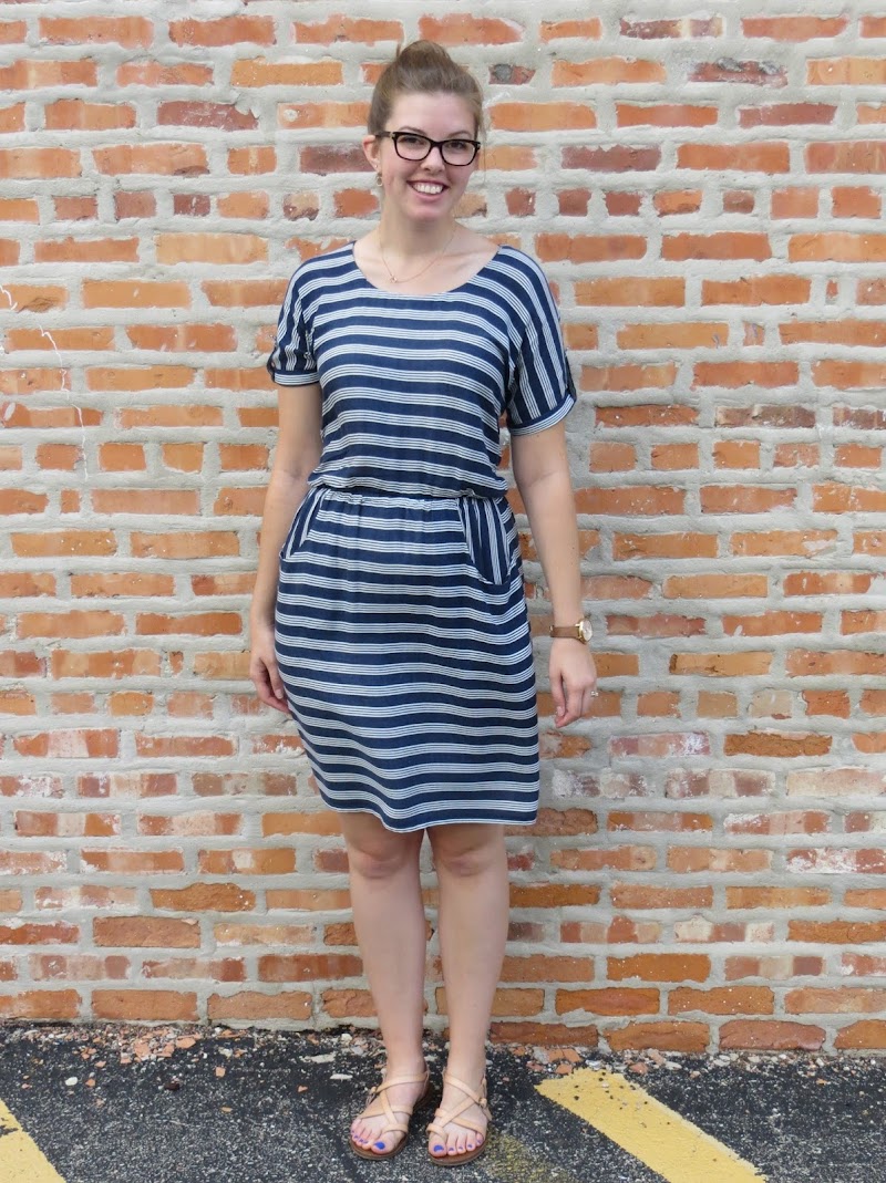 Bettine Dress in French Stripes