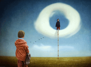 Gambar ilustrasi gaya Surealis Surealis, yaitu cara penggambaran yang ada dibawah sadar, tidak logis, dunia mimpi, Fantastis. Pada dasarnya penggambaan surealis adalah penggambaran bentuk tidak rasional