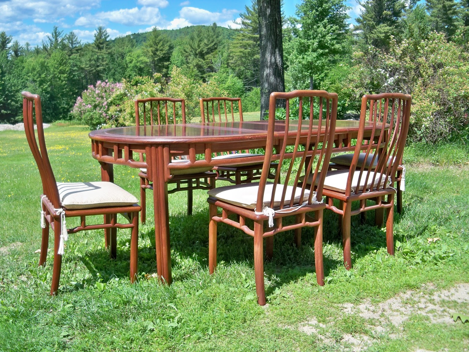 Goshen Antiques And Art Vintage Rosewood Dining Table And Six