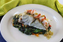 Red Snapper with Lobster Tail and a Ginger Lime Salsa Verde Butter
