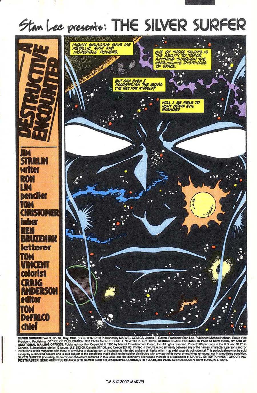 Silver Surfer (1987) Issue #37 #45 - English 3