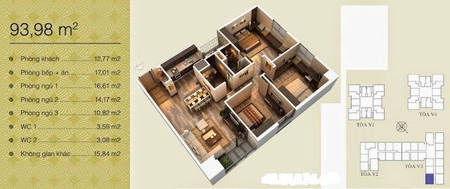 Căn 93,98 m2 Căn 93,98 m2