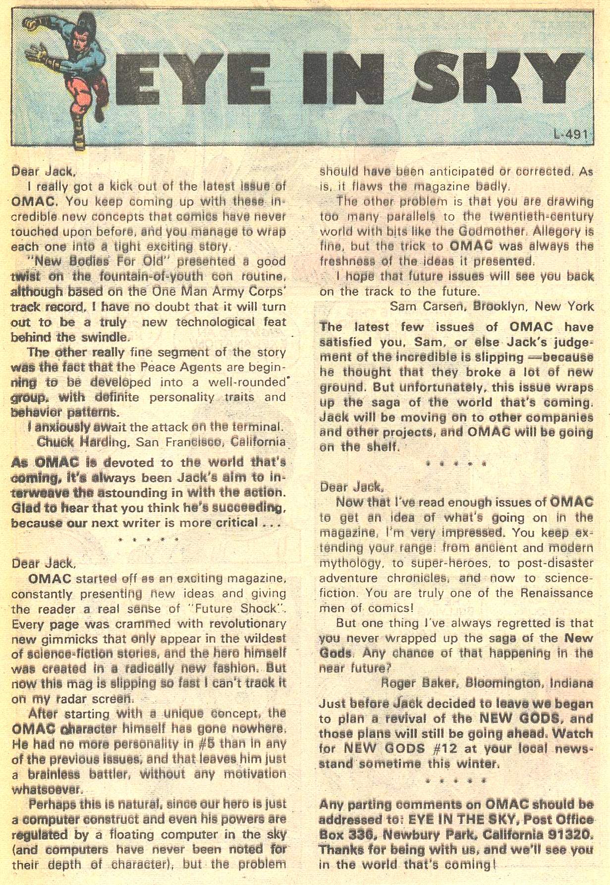 Read online OMAC (1974) comic -  Issue #8 - 11