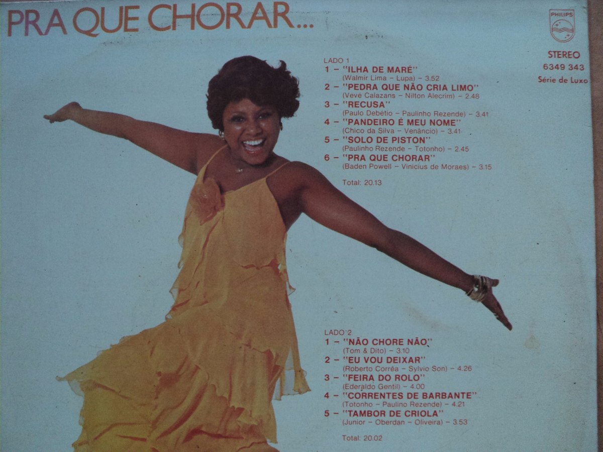 Grandes nomes do Samba Alcione PRA QUE CHORAR 1977