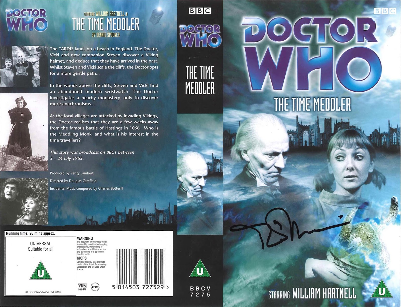 Dave's Doctor Who Collection Signed VHS Covers