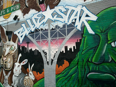 Blue Star Cafe and Pub Mural