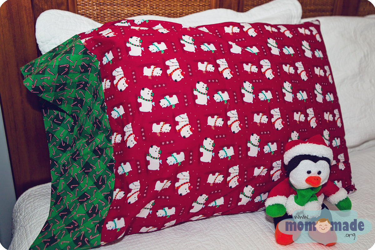 mom made sewing shop christmas pillowcases christmas pillowcases
