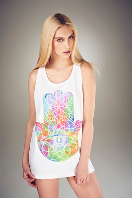 iamVibes Tie Dye Geometric Vest 