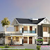 2589 sq-ft mixed roof modern house