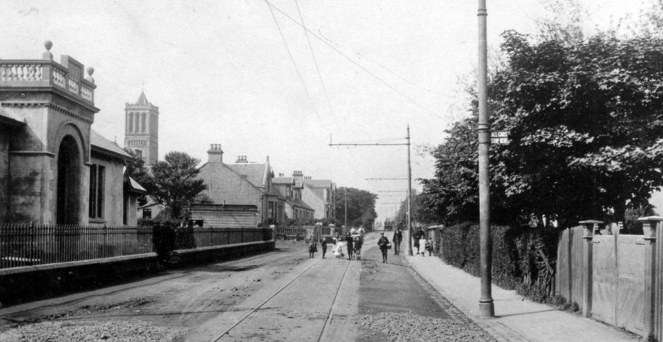 Old Photograph Manse Road Newmains Scotland