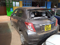 DRAMA in Kiambu as man smashes the windows of his mpango wa kando’s Toyota Vitz after finding out she is cheating on him (PHOTO) Drama%2BRuaka - DRAMA in Kiambu as man smashes the windows of his mpango wa kando’s Toyota Vitz after finding out she is cheating on him (PHOTO)