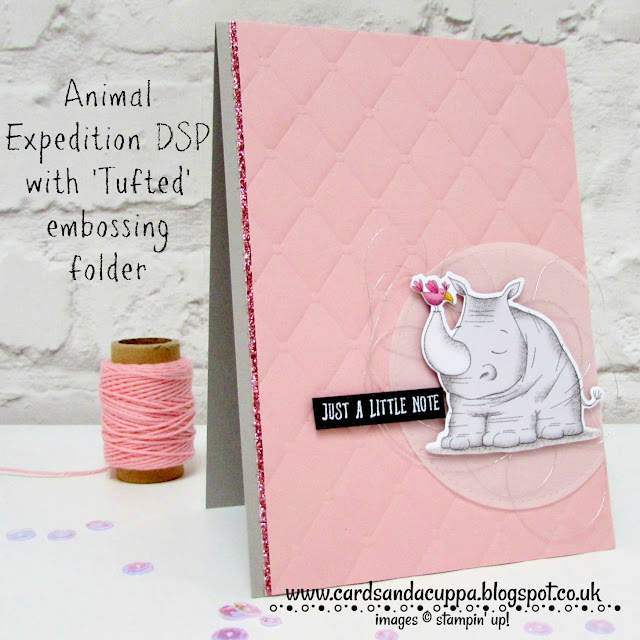 SarahJane Rae cardsandacuppa Stampin' Up! UK Order Online 24/7 Rhino