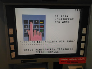 Masukan Kartu ATM dan PIN