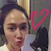 Jessica Jung greets fans from the recording studio