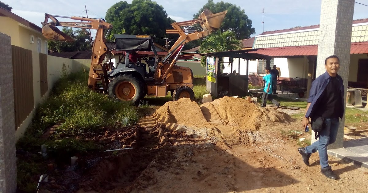 Sewa backhoe dan Lori 5 tan