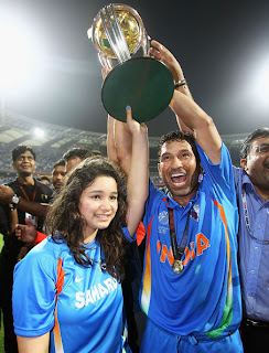 Arjun Sachin Sara Tendulkar family Photos Worldcup