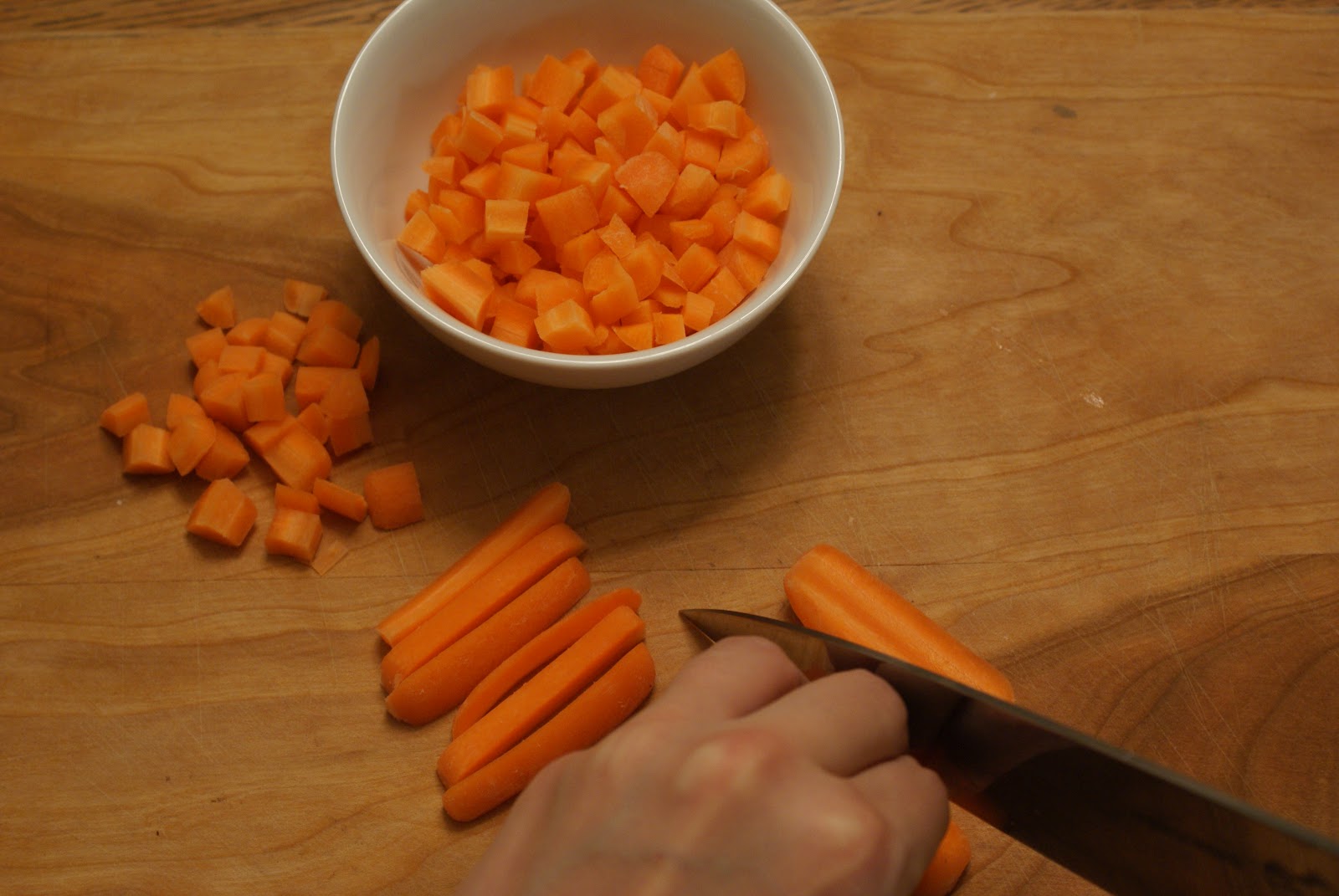 Culinary Bliss: How to Chop Carrots and Onions,Pot Stickers and Simple ...