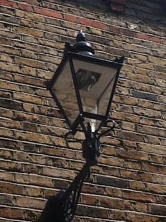 Street lamp on Hansard Mews, London W14