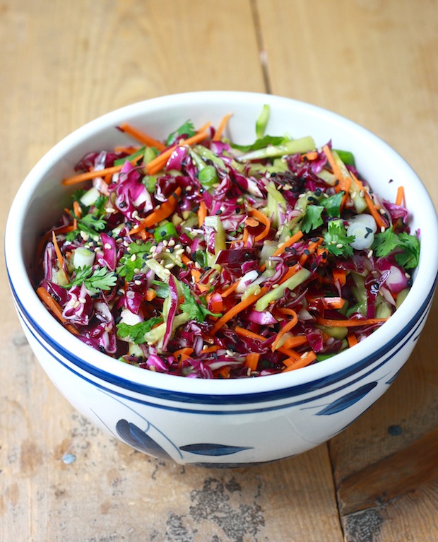 Garden Salad Coleslaw with Asian-style Dressing 