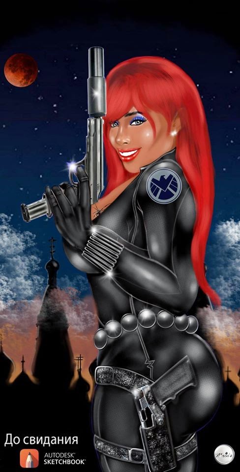 Sexy All Black Widow By Jean Paul Germain