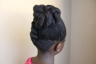 Big Sis's AWARD FAUX FLAT TWIST UPDO (Natural Hair Hairstyle for kids)