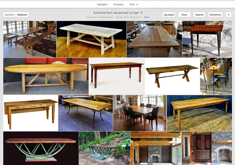 furniture from reclaimed lumber
